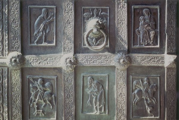 Ravello (Campanië), Dom S.Pantaleone, Bronzen deur, 12e eeuw.