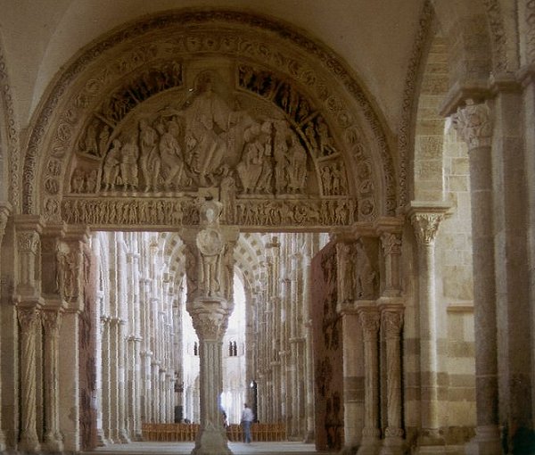 Vézelay (Yonne, Frankrijk), de uitstorting van de Heilige geest, 12e eeuw.