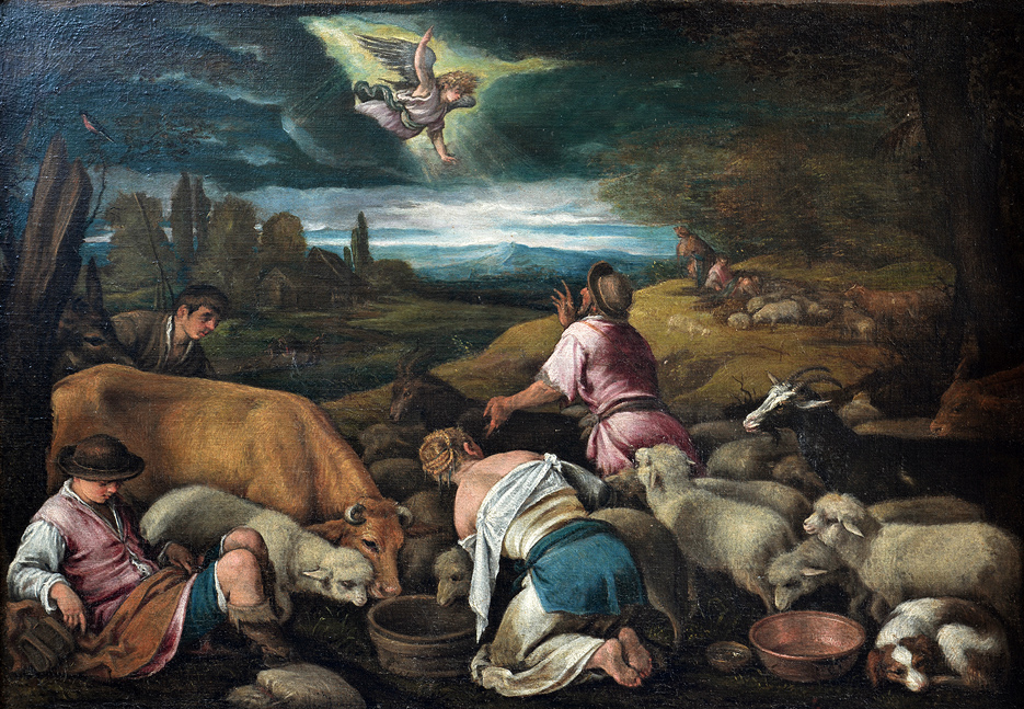 Francesco Bassano, Annuncio ai Pastori, Jacopo Bassano, the Annunciation to the Shepherds, Utrecht