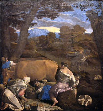 Standbeeld Jacopo Bassano in Bassano del Grappa