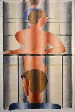 Oskar Schlemmer, Geländerszene, 1932