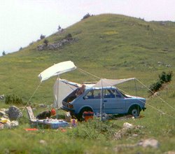 picknik op de Monte Grappa, Itali