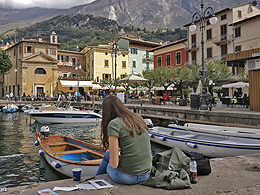 Leerling in Malcesine