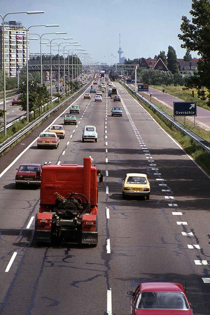 A13 bij Overschie; A13 near Overschie, Netherlands