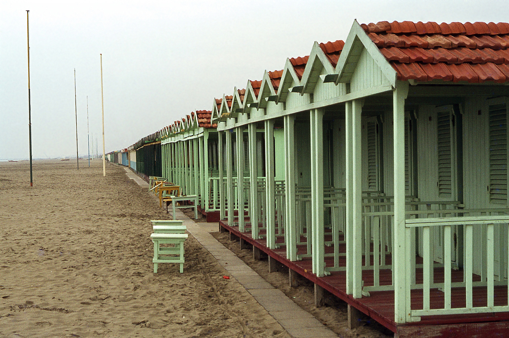 Strandhuisjes (Toscane, Itali), Beach cabins (Tuscany, Italy)