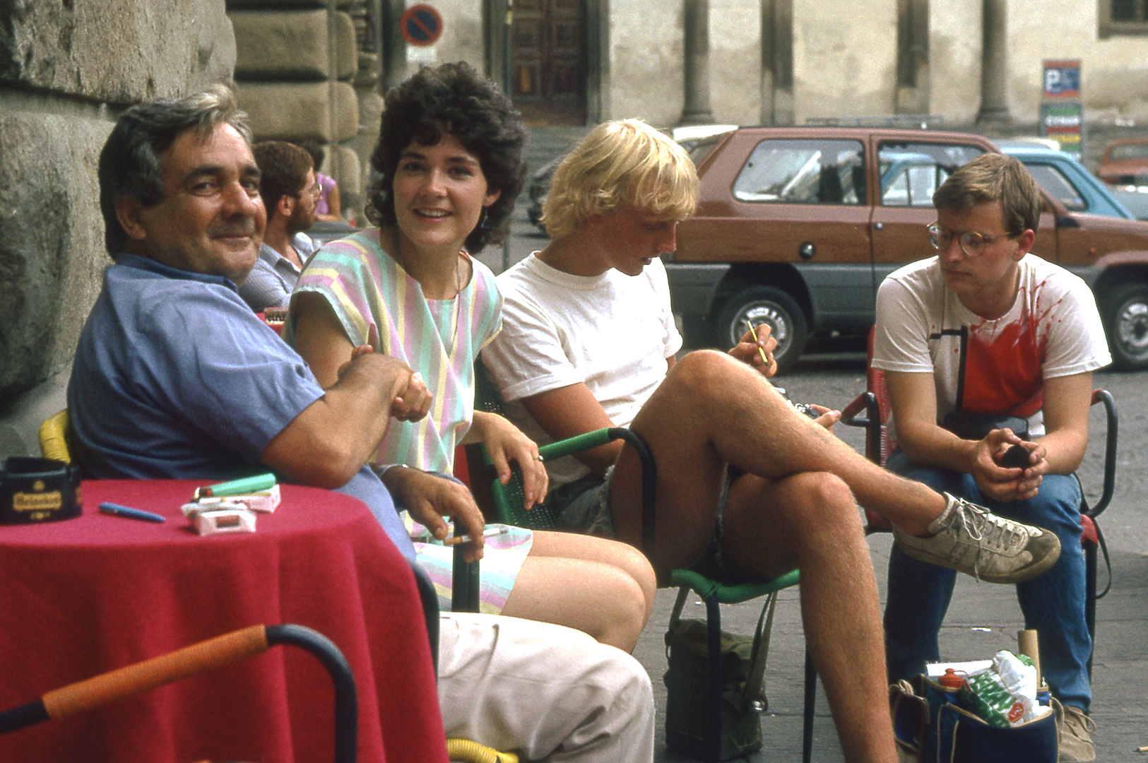 Op een terrasje in Florence (Toscane, Itali); On a terrace in Florence (Tuscany, Italy)