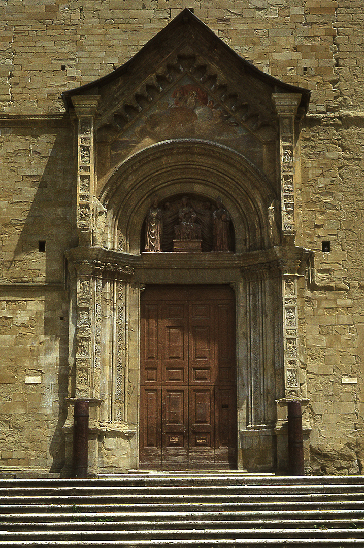 Kathedraal van Arezzo, Toscane, Itali; Arezzo cathedral, Tuscany, Italy