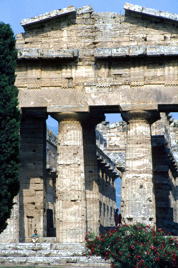 Tempel van Poseidon, Paestum (Campani. Itali); Temple of Poseidon, Paestum (Campania, Italy)