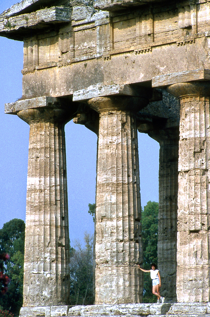 Tempel van Poseidon, Paestum (Campani. Itali); Temple of Poseidon, Paestum (Campania, Italy)