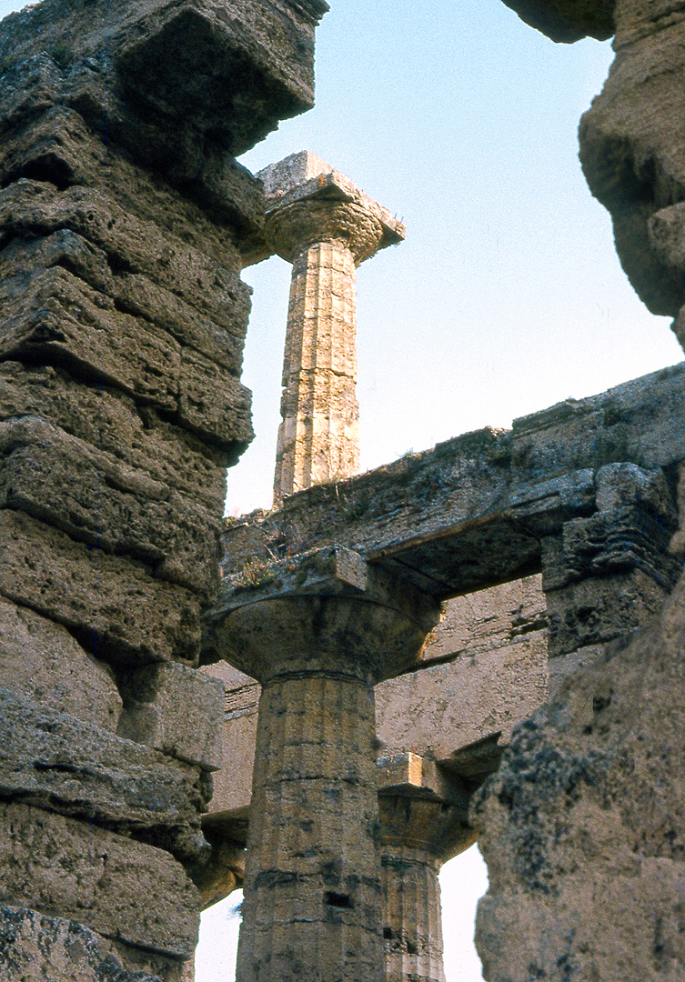 Tempel van Poseidon, Paestum (Campani. Itali); Temple of Poseidon, Paestum (Campania, Italy)