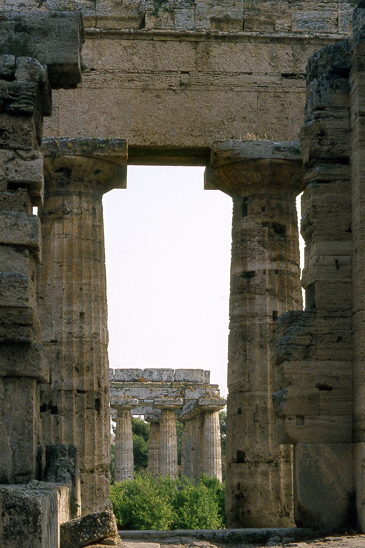 Tempel van Poseidon, Paestum (Campani. Itali); Temple of Poseidon, Paestum (Campania, Italy)