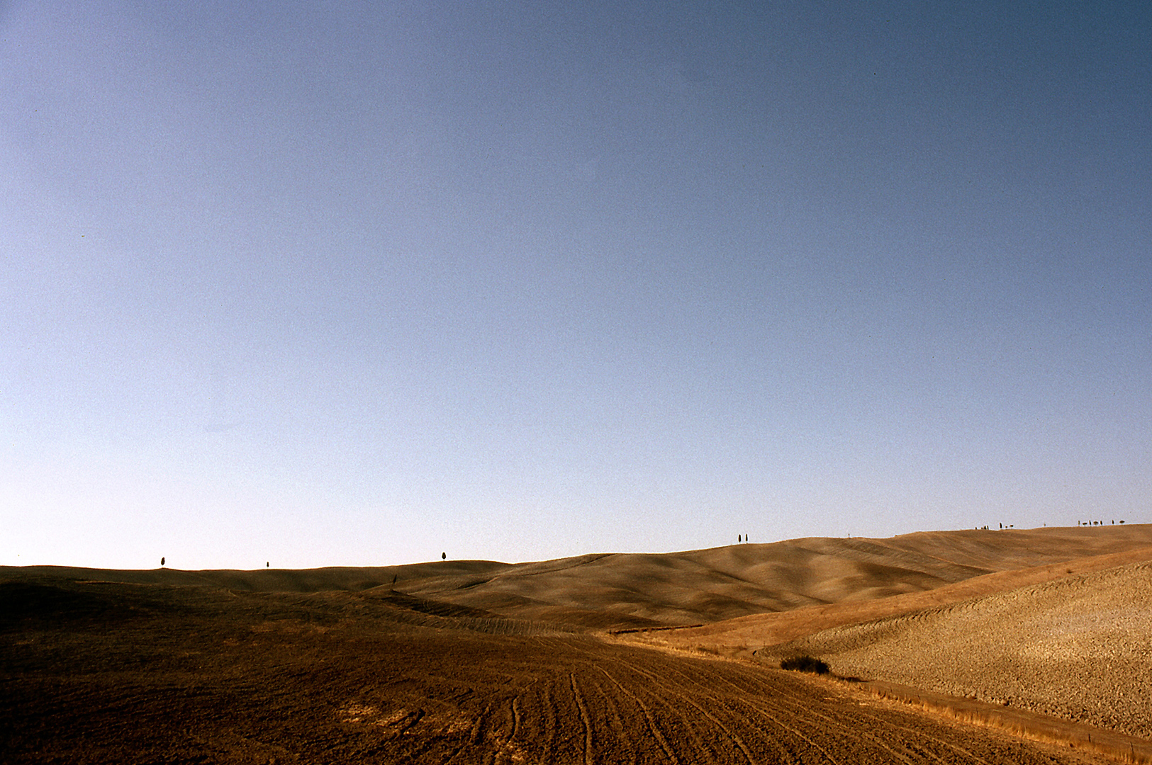 Heuvels in burchtstadjes in Toscane, Itali; Hills in Tuscany, Italy