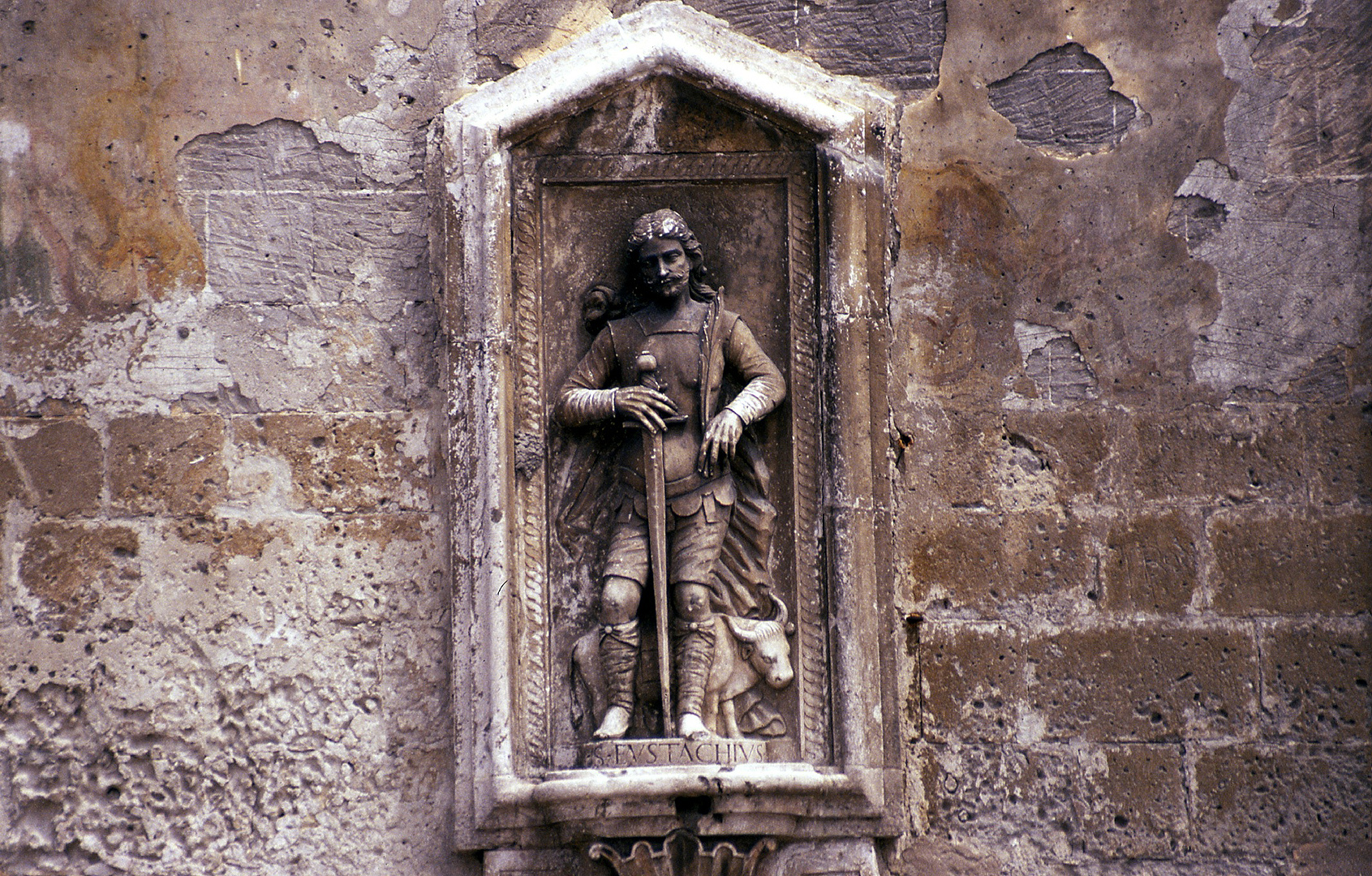 Heilige Eustachius, Matera (Basilicata, Itali); Saint Eustace, Sassi di Matera (Basilicata, Italy)