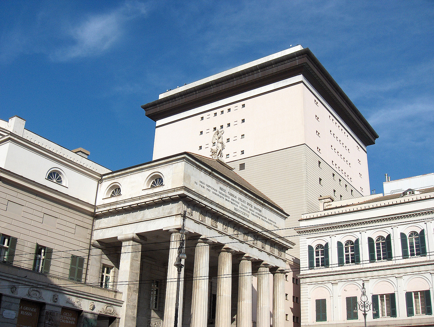 Theater Carlo Felice, Aldo Rossi, Genua, Itali; Carlo Felice Theatre, Aldo Rossi, Genoa, Italy