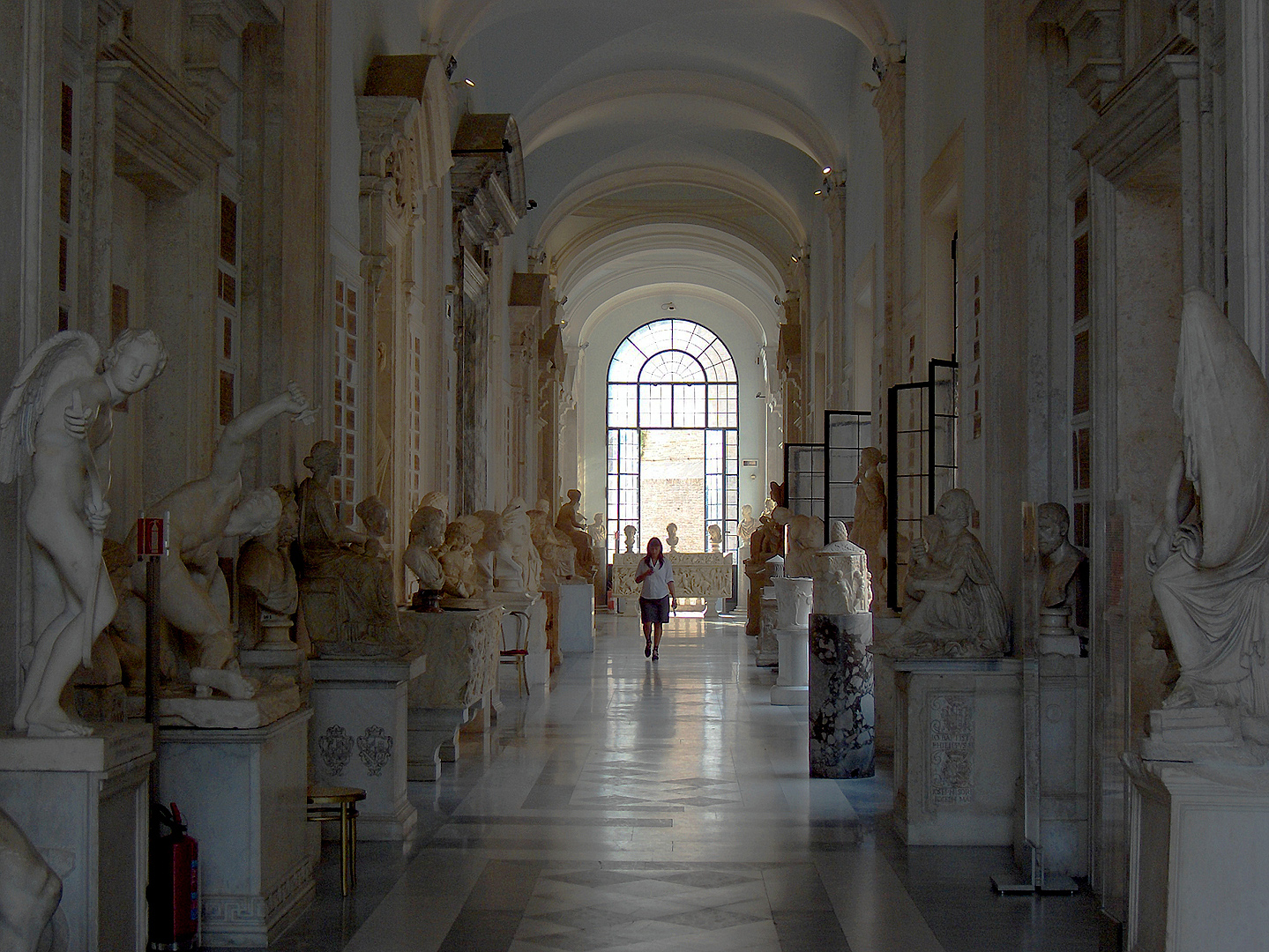 Galerij in het Capitolijns Museum in Rome; Gallery in the Capitoline Museum in Rome