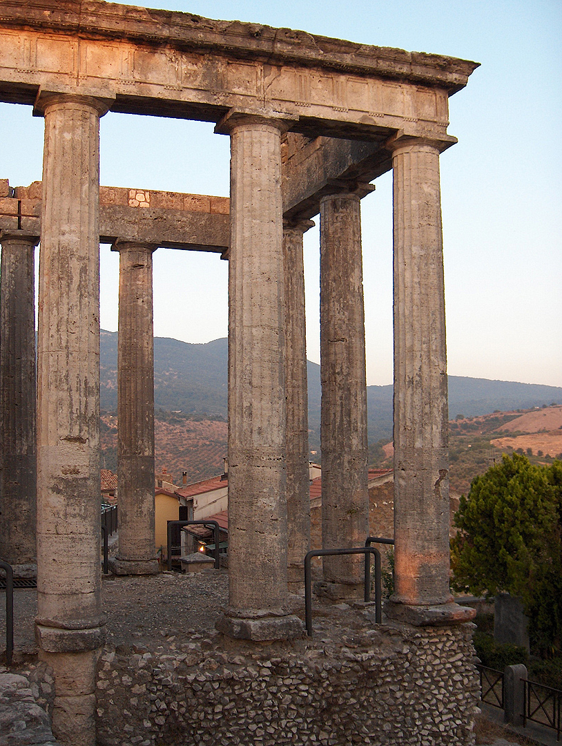 Tempel van Hercules, Cori (LT, Lazio, Itali), Temple of Hercules, Cori (LT, Latium, Itali)