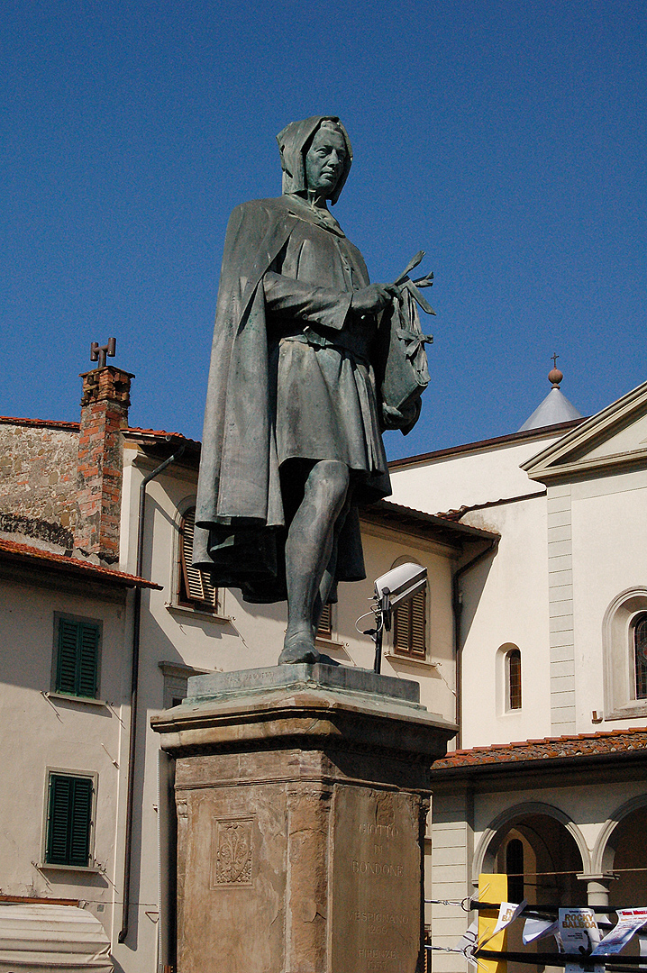 Monument voor Giotto (Vicchio, Toscane, Itali); Monument for Giotto (Vicchio, Tuscany, Italy)