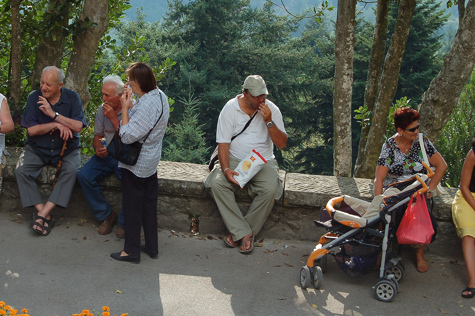 Chips eten (Vaglia, Toscane), Eating chips (Vaglia, Tuscany)