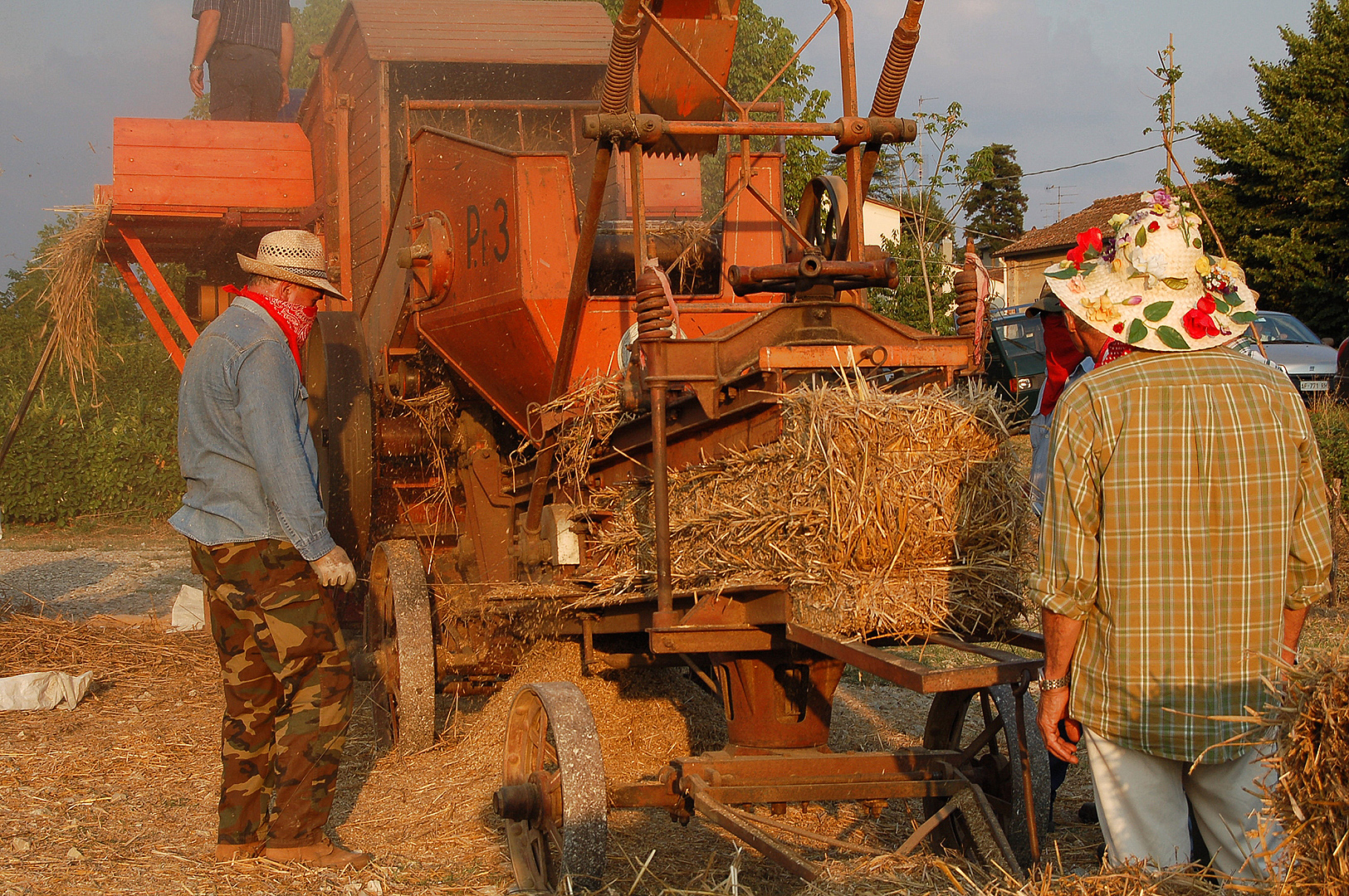 Dorsfeest (Vicchio, Toscane, Itali), Threshing feast (Vicchio, Tuscany, Italy)