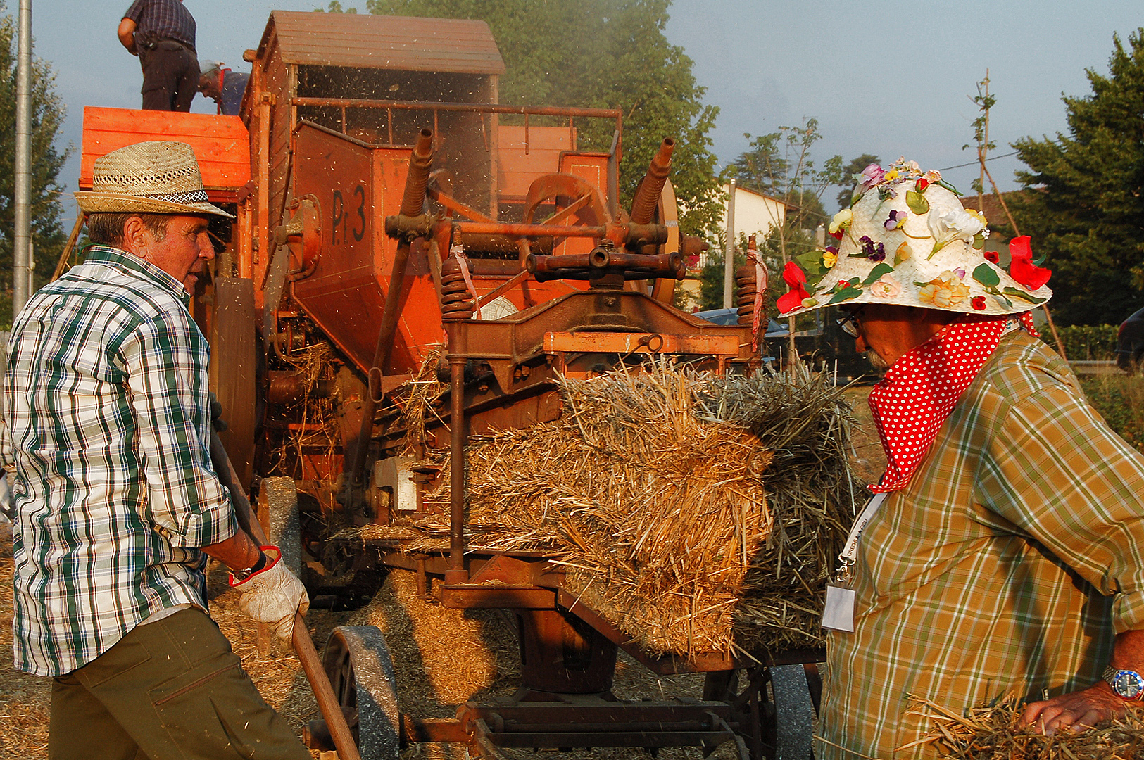 Dorsfeest (Vicchio, Toscane, Itali); Threshing feast (Vicchio, Tuscany, Italy)