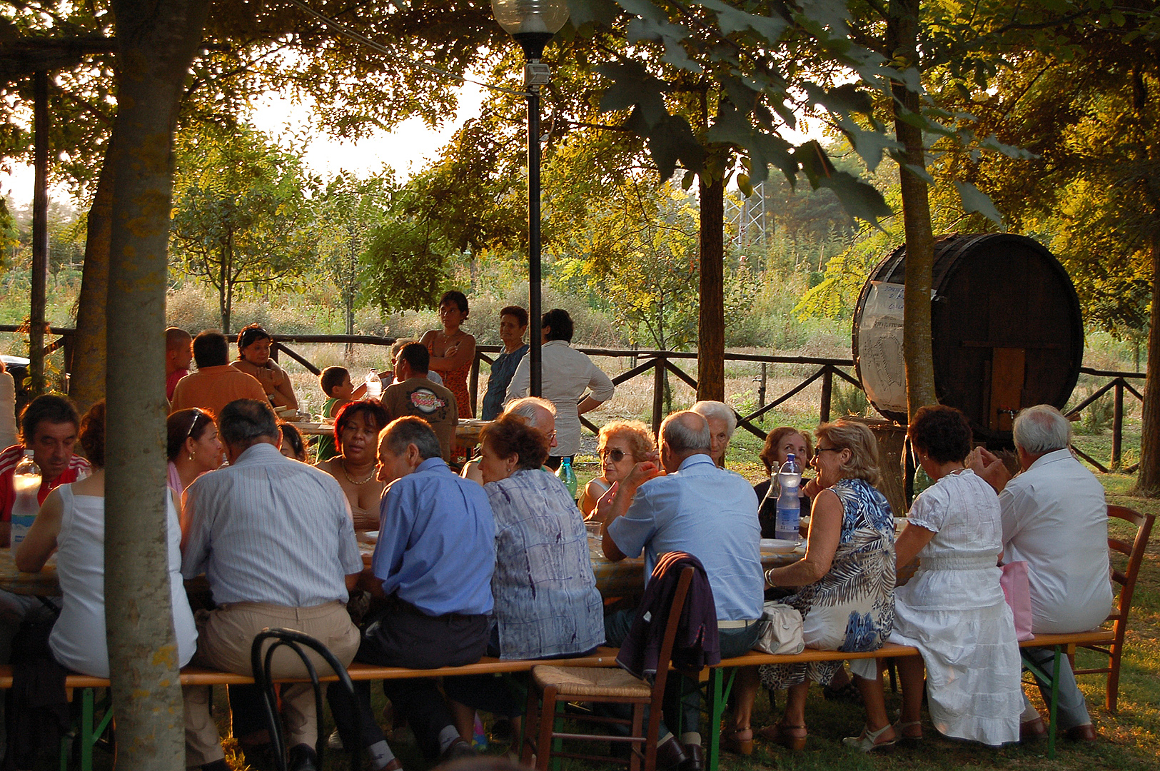 Dorsfeest (Vicchio, Toscane, Itali); Threshing feast (Vicchio, Tuscany, Italy)