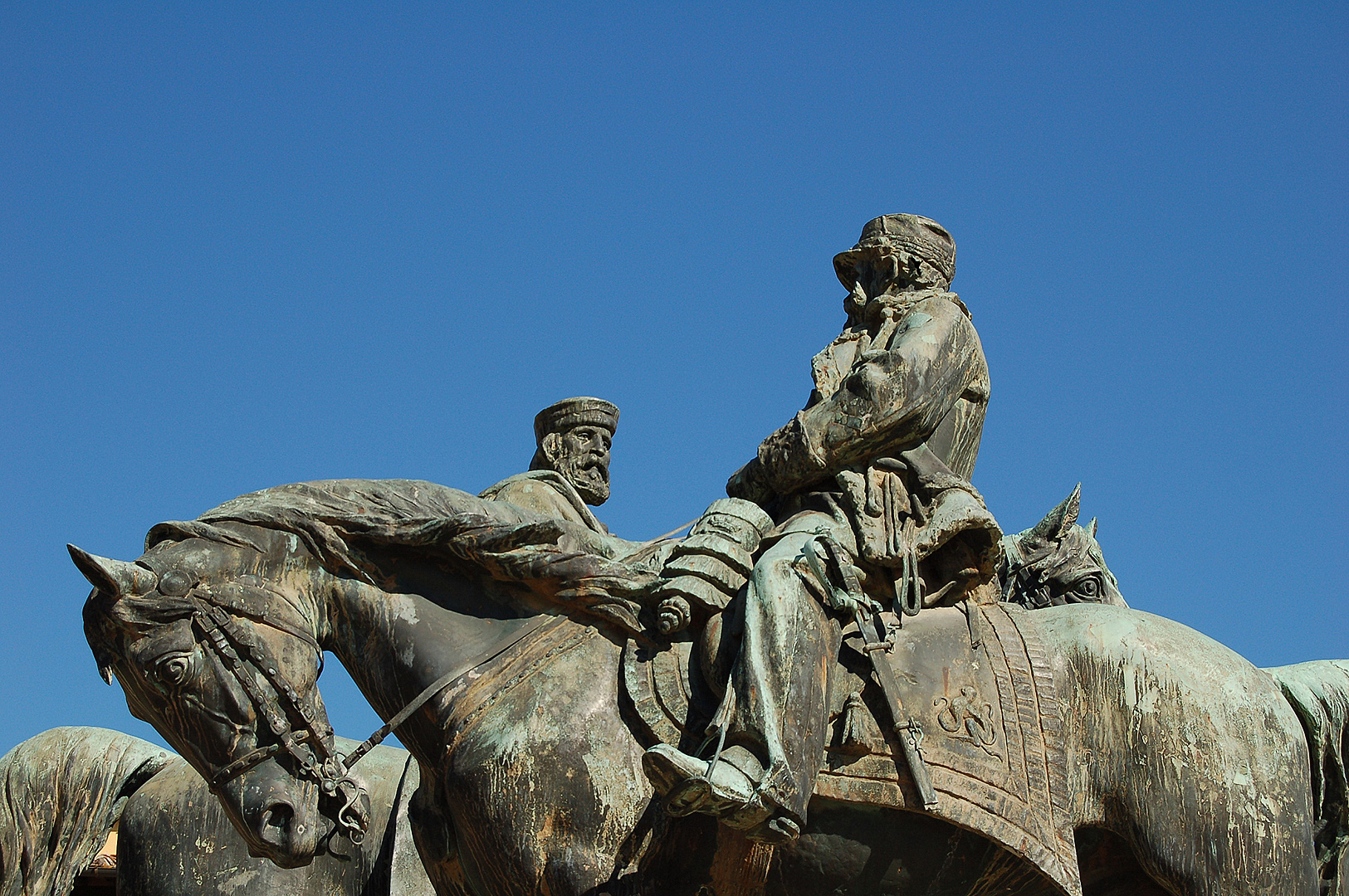 Victor Emanuel II en Garibaldi (Toscane, Itali), Victor Emmanuel II and Garibaldi (Tuscany, Italy)