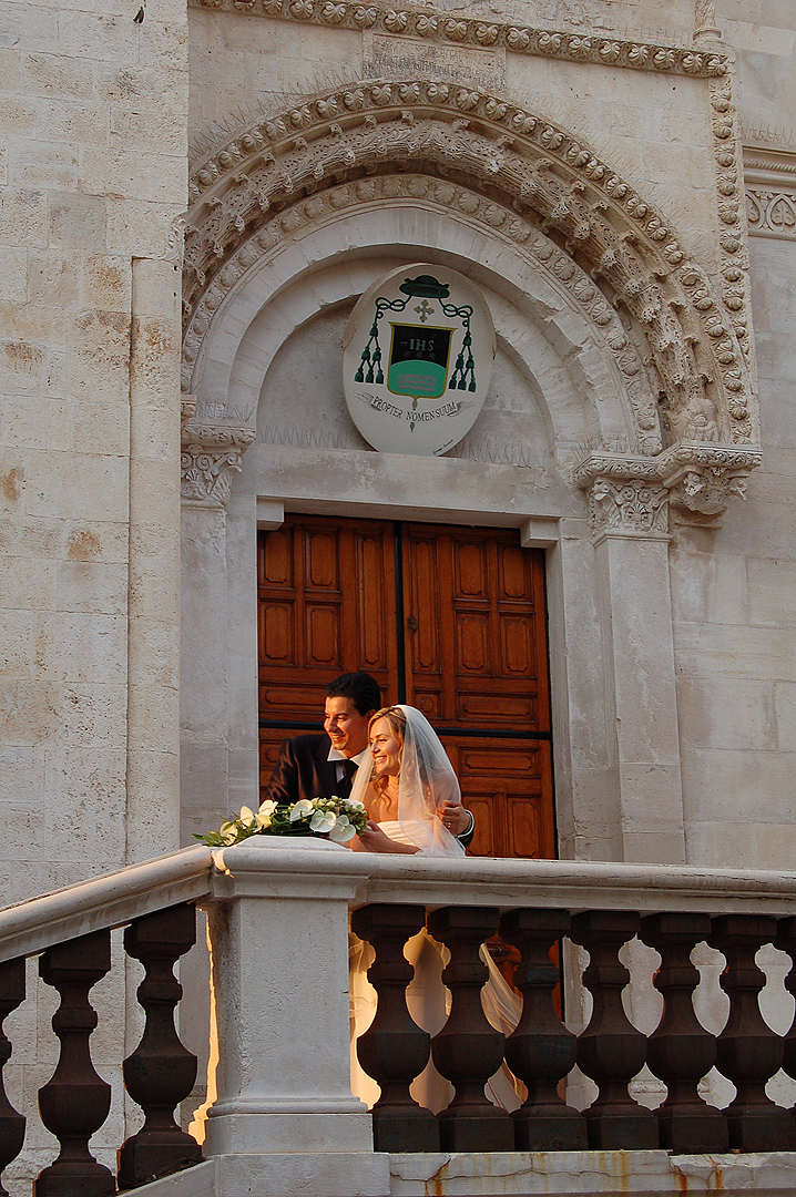 Pas getrouwd (Giovinazzo, Apuli, Itali), Just married (Giovinazzo, Apulia, Italy)