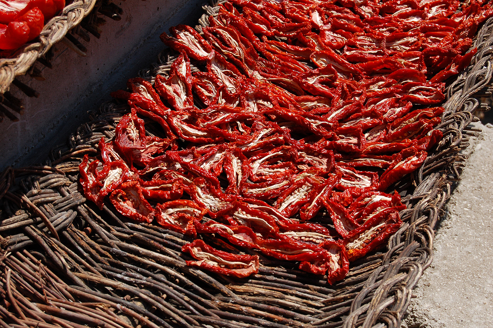 Tomaten drogen (Campani, Itali); Sun-dried tomatoes (Campania, Italy)