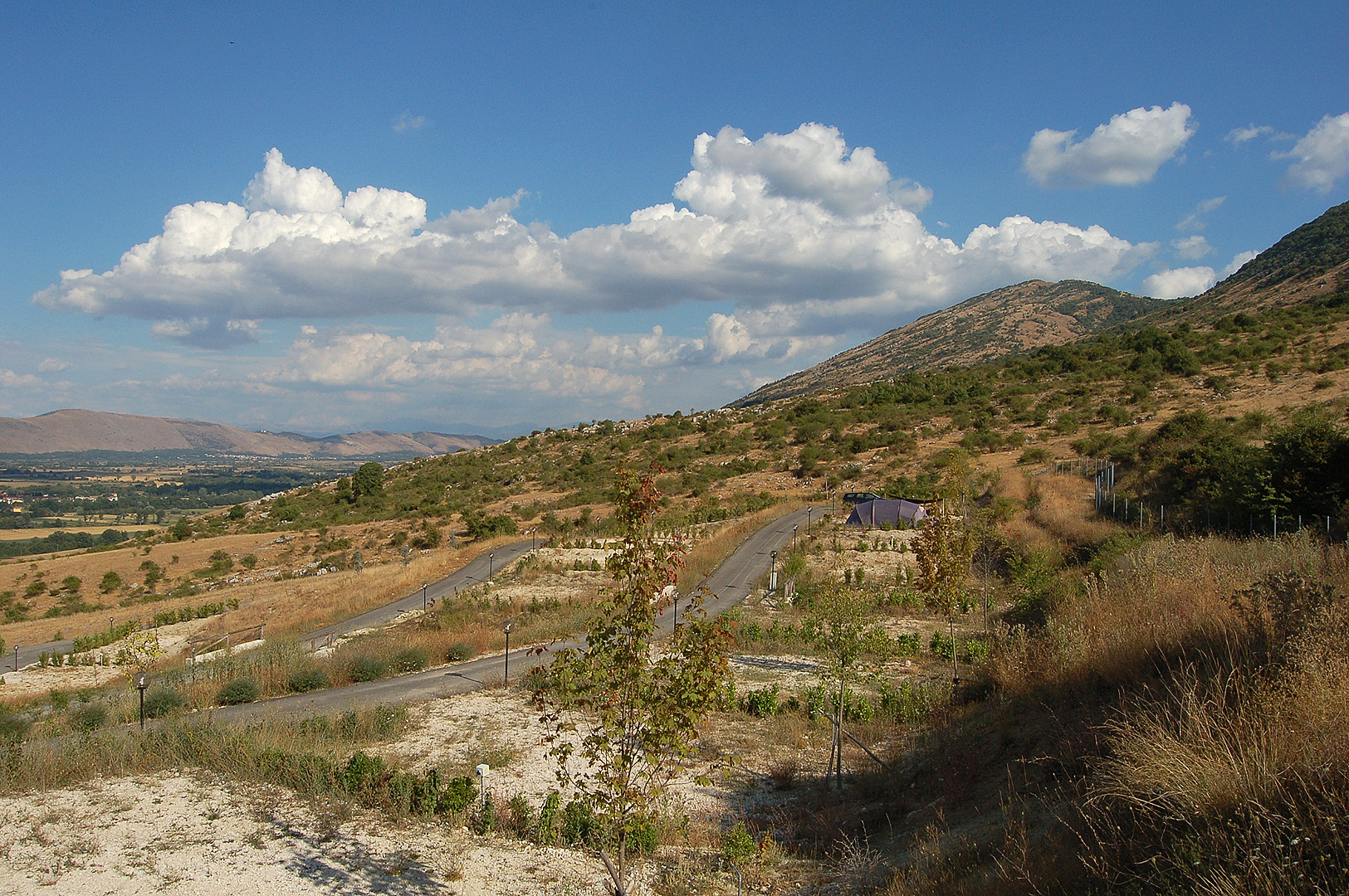 Op de camping (Abruzzen, Itali)., On the campsite (Abruzzo, Italy)