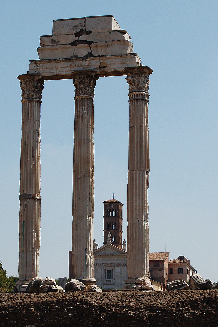 Tempel van Castor en Pollux (Rome, Itali); Temple of Castor and Pollux (Rome, Italy)