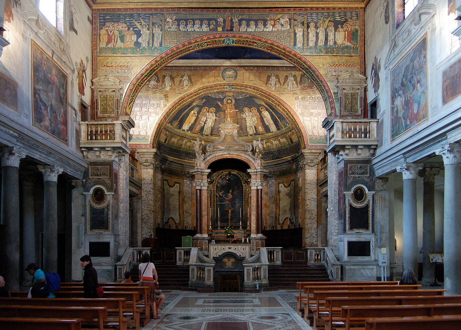 Santa Prassede (Heilige Praxedis), Rome, Itali, Basilica di Santa Prassede, Rome, Italy