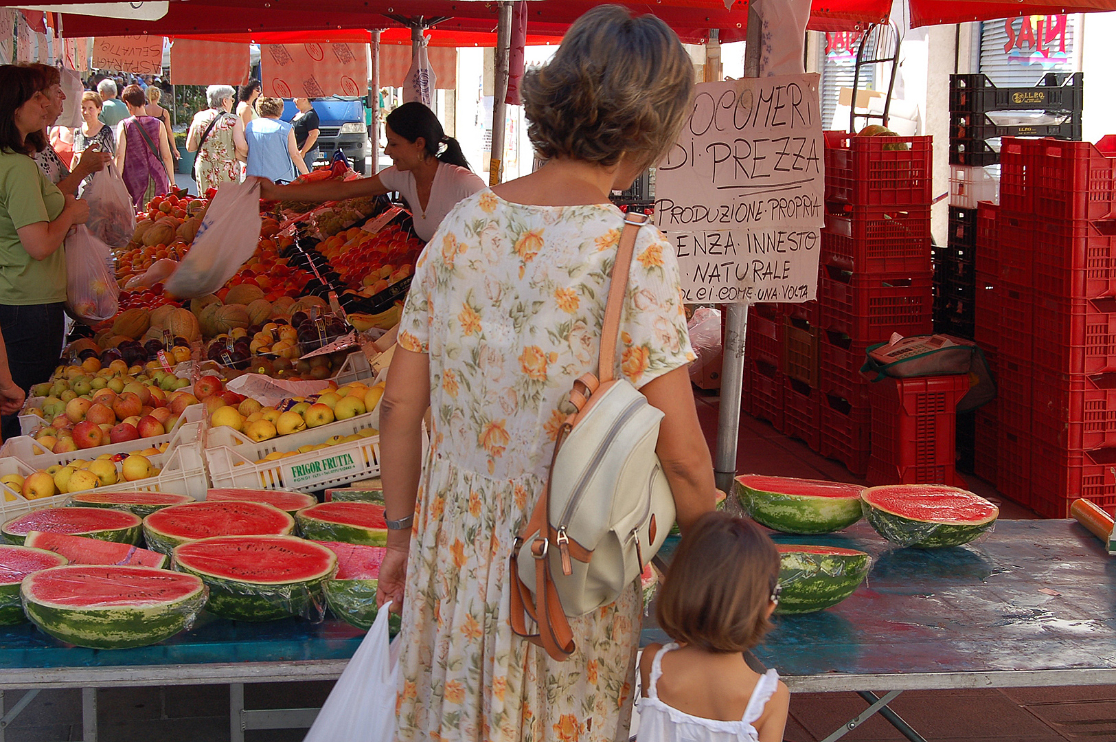 Markt in Popoli (PE, Abruzzen, Itali), Market in Popoli (PE, Abruzzo, Italy)