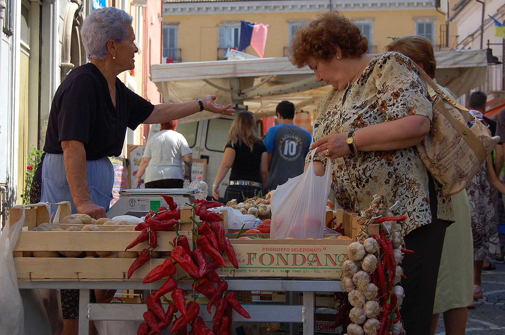 Markt in Popoli (PE, Abruzzen, Itali), Market in Popoli (PE, Abruzzo, Italy)