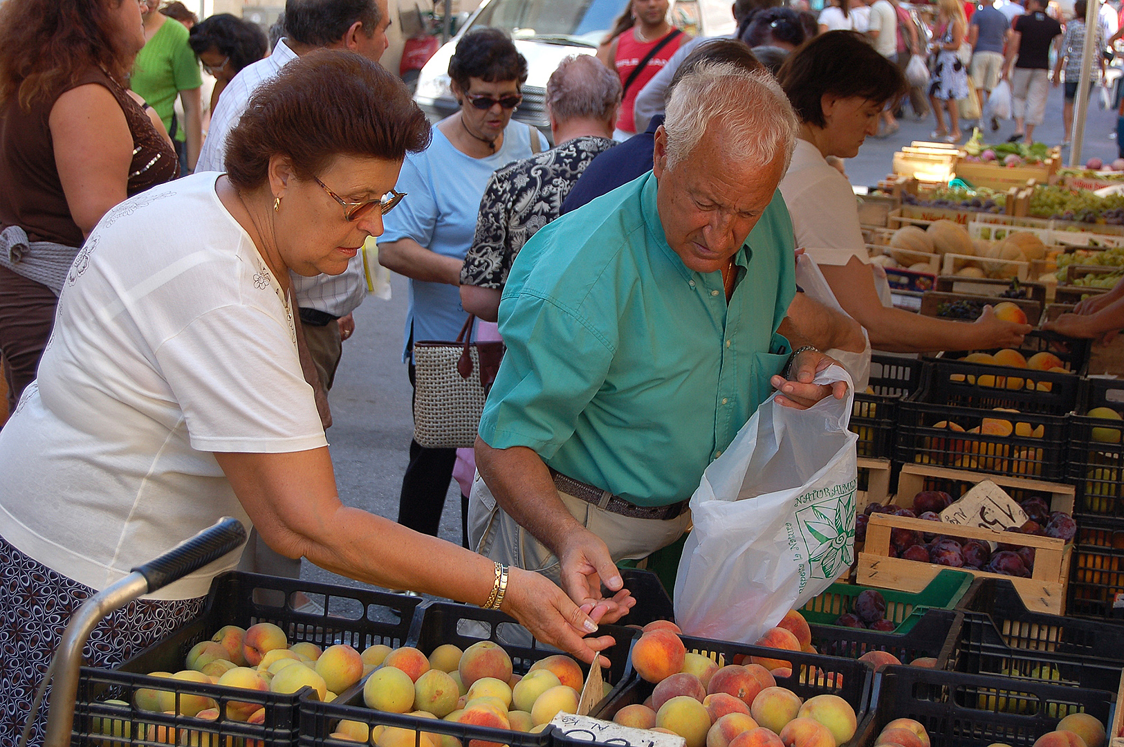 Markt in Popoli (PE, Abruzzen, Itali), Market in Popoli (PE, Abruzzo, Italy)