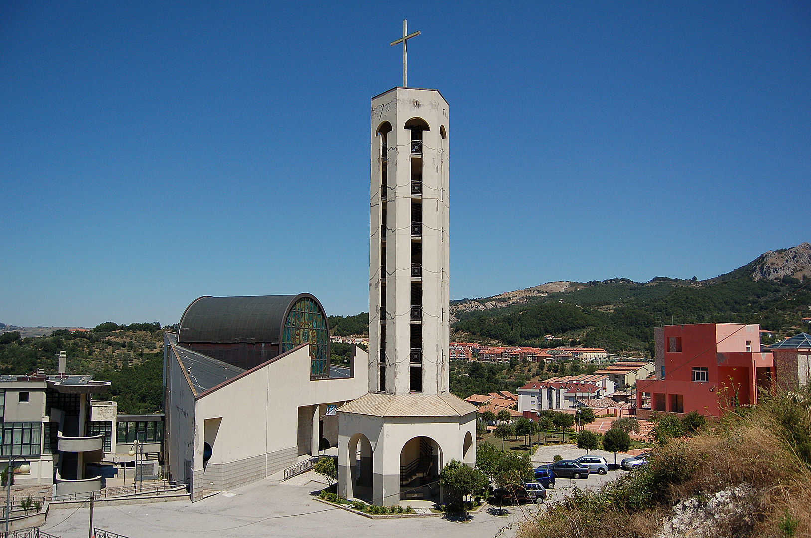 Kerk, Laviano, (Campani, Itali); Church, Laviano, (Campania, Italy)