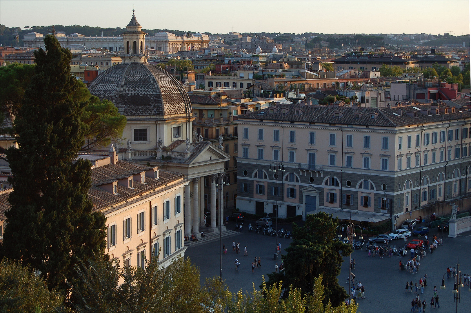 Piazza del Popolo (Rome, Itali); Piazza del Popolo (Italy, Latium, Rome)