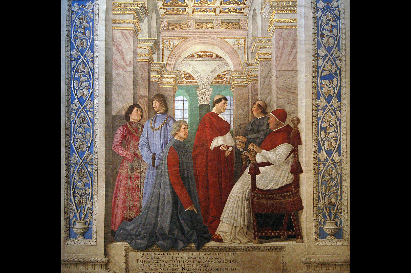 Melozzo da Forlì, Vatican Museums, Rome, Fresco by Melozzo da Forli, Rome, Italy