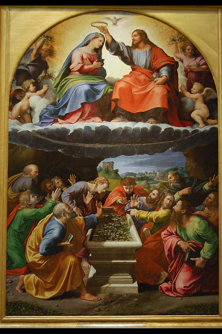 Kroning van Maria (Madonna di Monteluce), Rome, Coronation of the Virgin, Rome, Italy