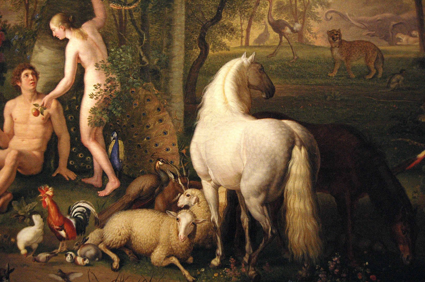 Peter Wenzel: Adam en Eva in de Hof van Eden, Peter Wenzel: Adam and Eve in the Garden of Eden