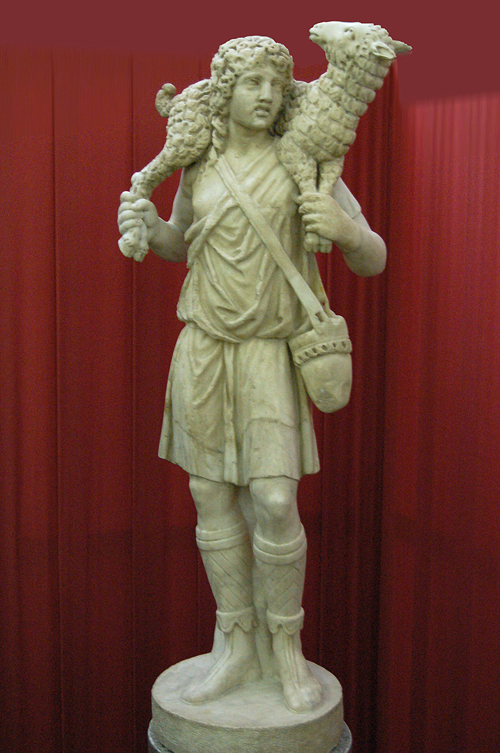 De Goede Herder, Vaticaanse Musea, Rome., The Good Shepherd, Vatican Museums, Rome