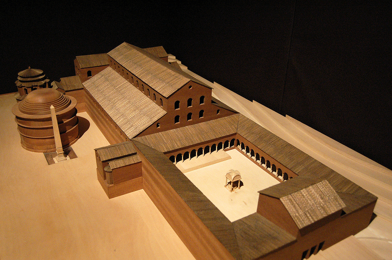 Model van de oude Sint-Pieterskerk, Rome, Itali, Model of old St. Peter