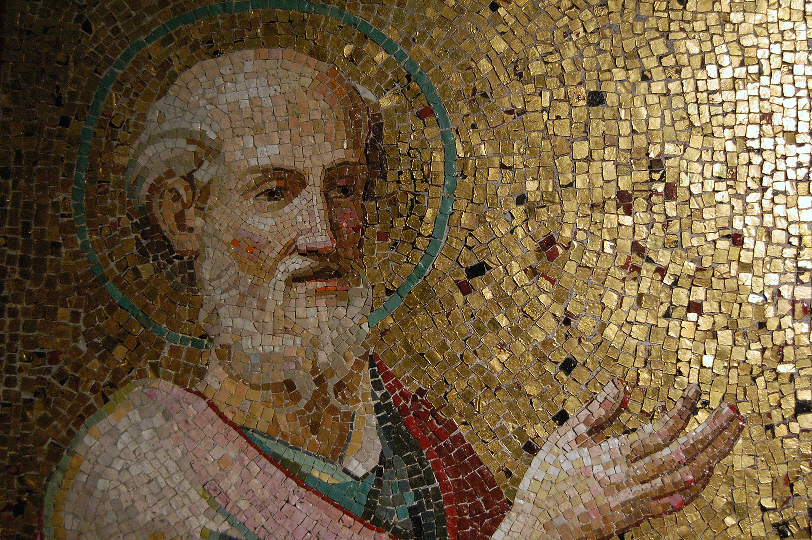 De apostel Paulus, mozaïek, Rome, The apostle Paul, mosaic, Rome