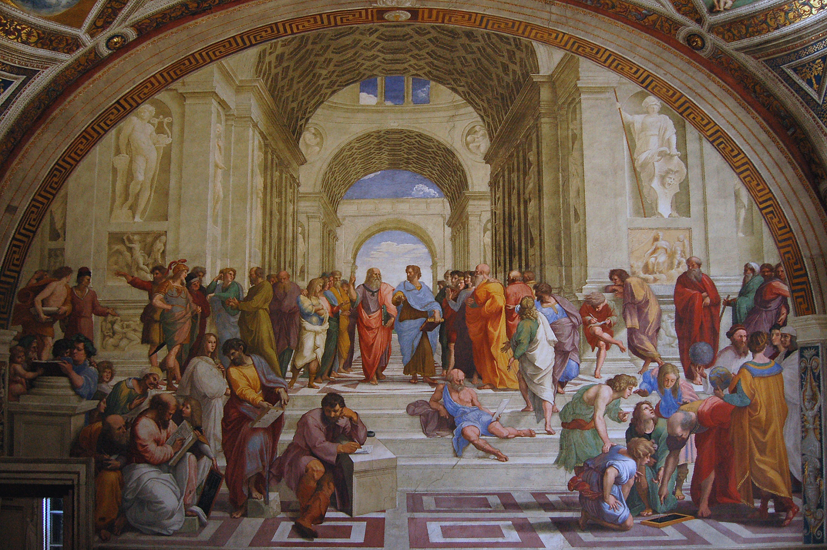 School van Athene, Rafal, Rome, The School of Athens, Raphael, Rome