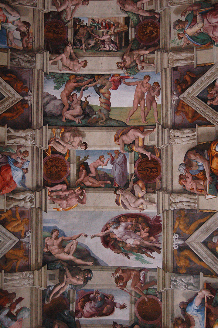 Sixtijnse Kapel, Rome, Itali; Sistine Chapel, Rome, Italy