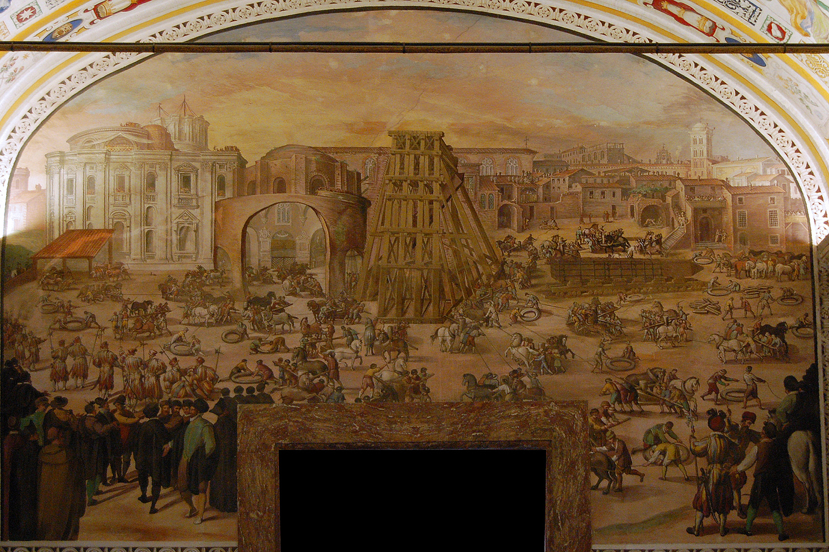 Vaticaanse bibliotheek, Rome, Itali., Vatican Library, Rome, Italy.