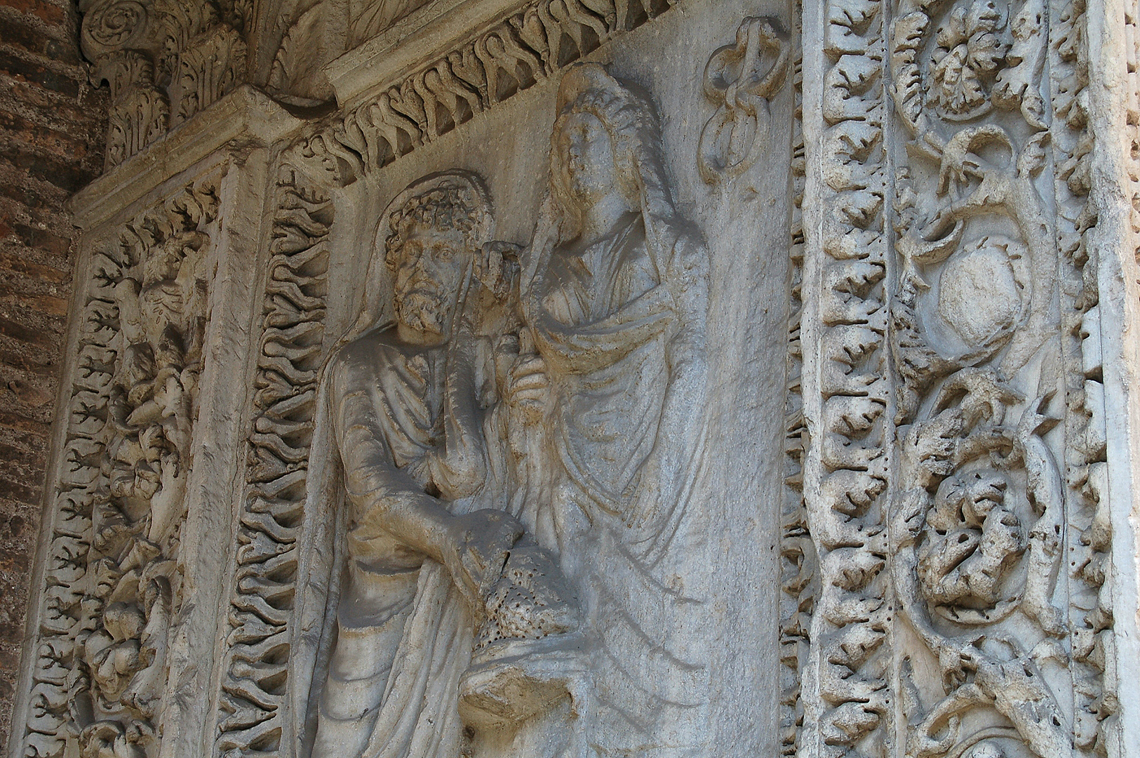 Boog van de geldwisselaars (Rome), Arch of the money-changers (Rome)