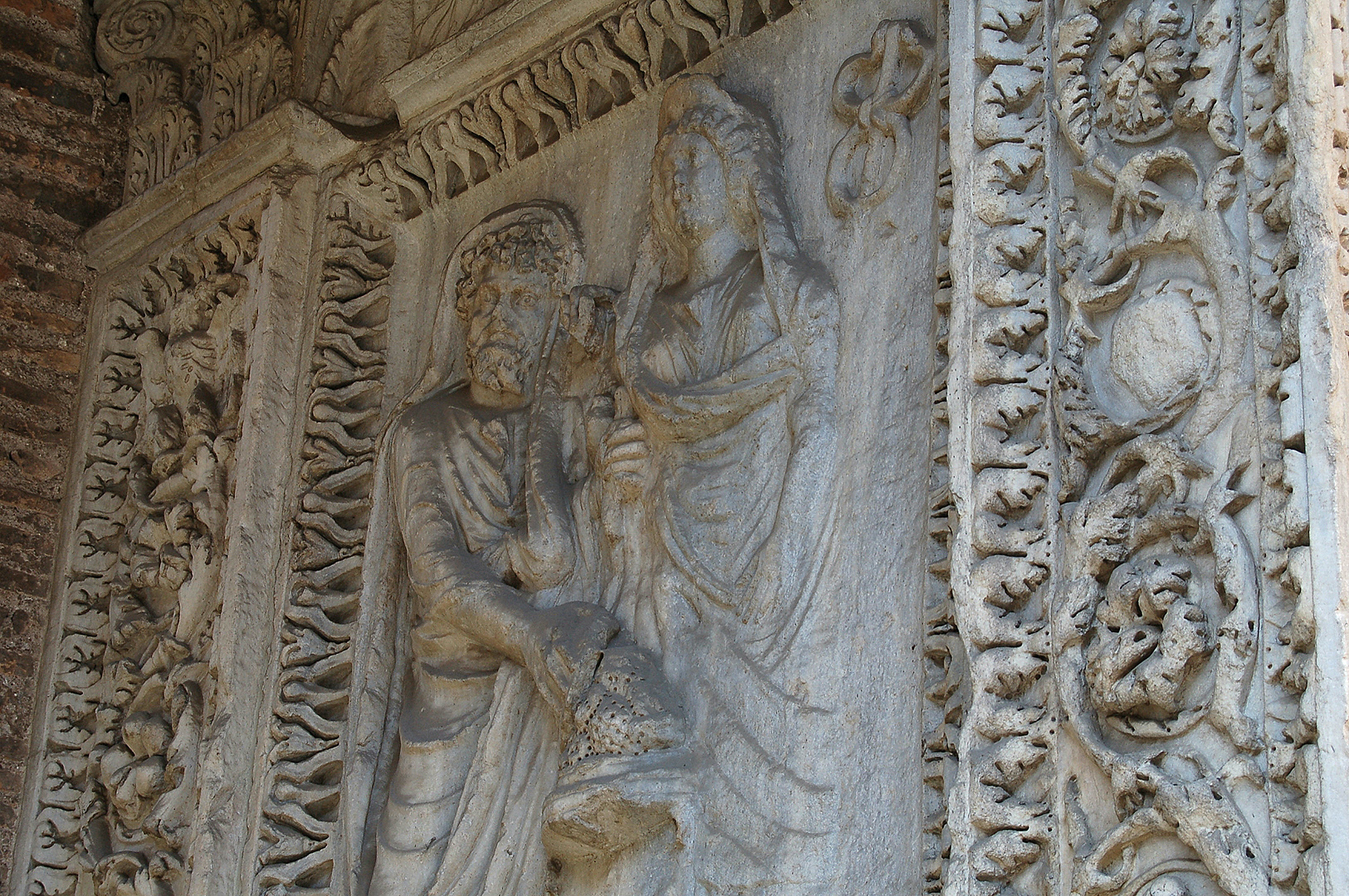 Boog van de geldwisselaars (Rome); Arch of the money-changers (Rome)