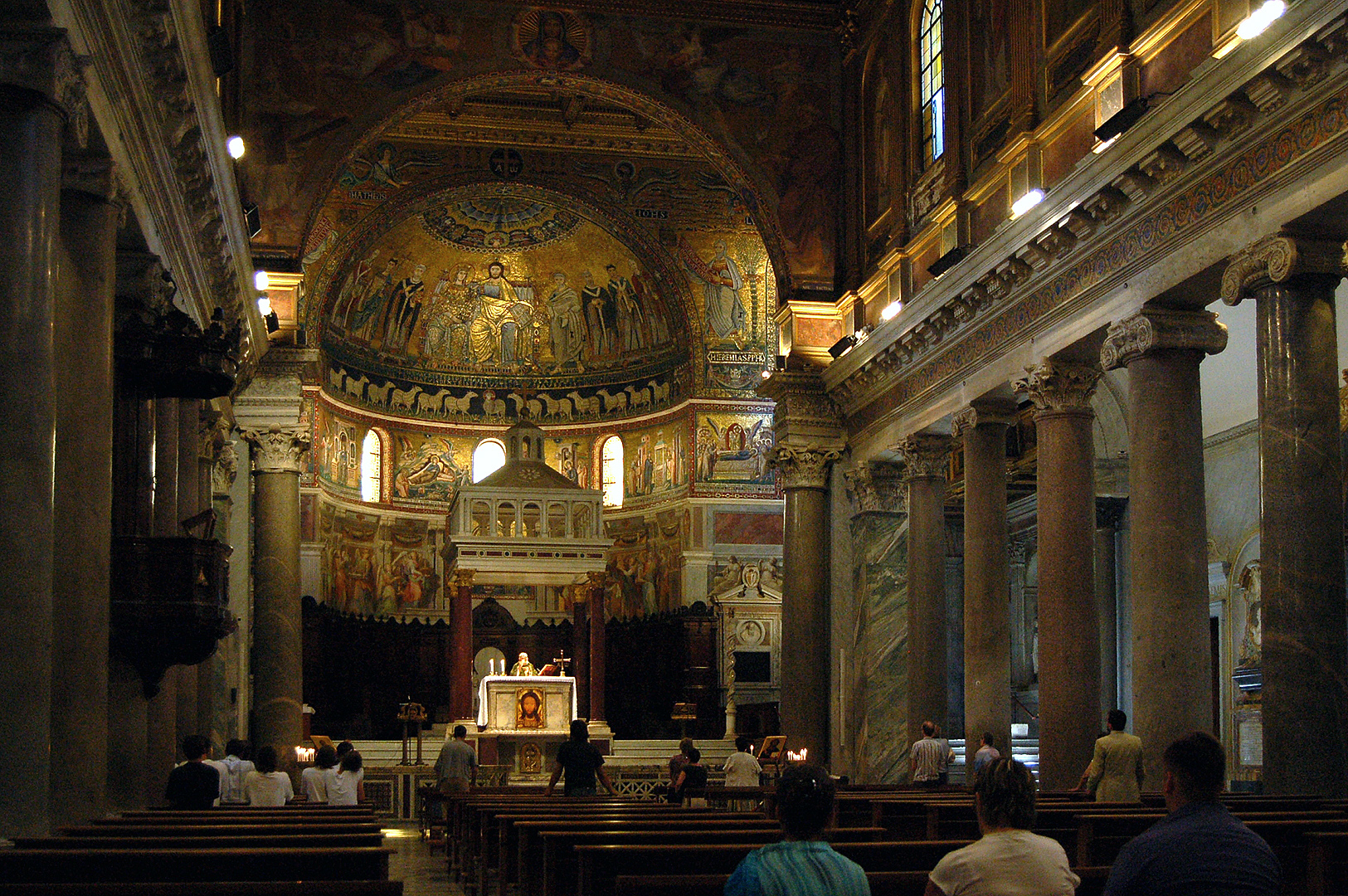 Basiliek van Santa Maria in Trastevere, Rome, Basilica of Our Lady in Trastevere, Rome, Italy