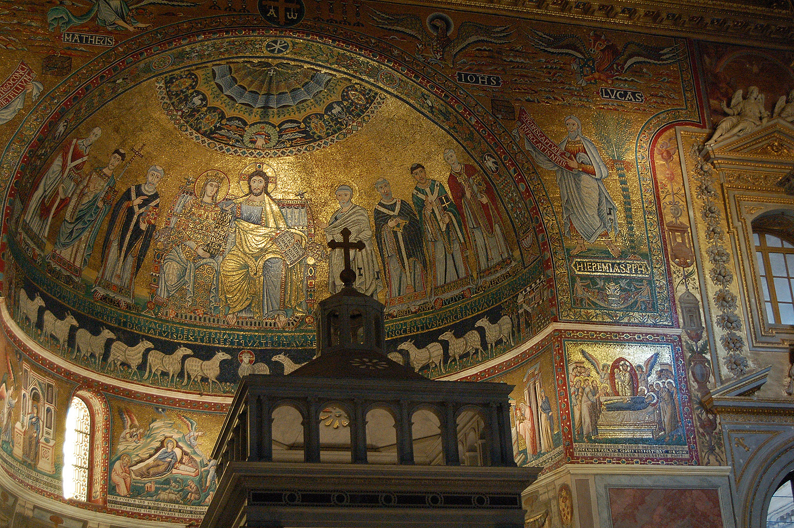 Basiliek van Santa Maria in Trastevere, Rome, Basilica of Our Lady in Trastevere, Rome, Italy