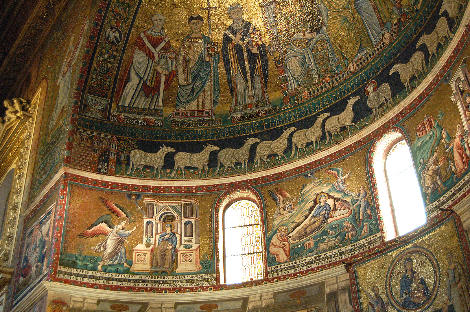 Basiliek van Santa Maria in Trastevere, Rome, Basilica of Our Lady in Trastevere, Rome, Italy